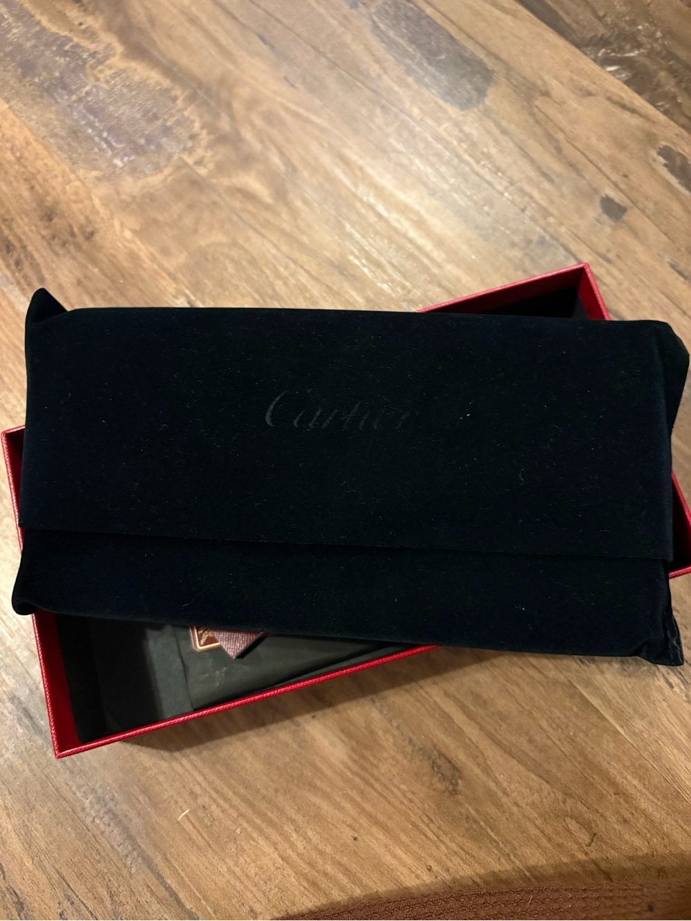 Cartier Metallic Gold Evening Clutch Wallet with Bar Clasp - Picture 2 of 16